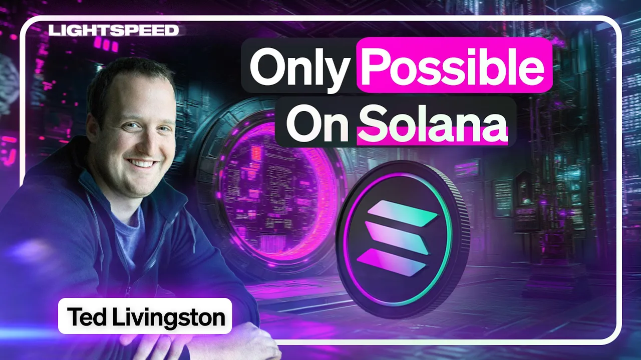 Crypto's Fastest Payments App, Only Possible On Solana | Ted Livingston